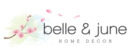 Belle&june brand logo for reviews of online shopping for Homeware products