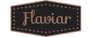Flaviar brand logo for reviews of food and drink products