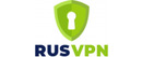 RusVPN brand logo for reviews of Software