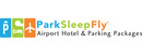 Park Sleep Fly brand logo for reviews of car rental and other services