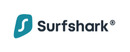 Surfshark brand logo for reviews of mobile phones and telecom products or services