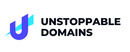 Unstoppable Domains brand logo for reviews of financial products and services