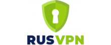RusVPN brand logo for reviews of Software