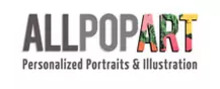 AllPopArt brand logo for reviews of Canvas, printing & photos