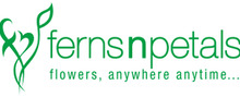 Ferns n Petals brand logo for reviews of Florists