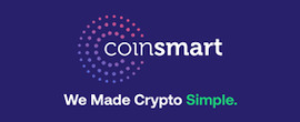 Coinsmart brand logo for reviews of financial products and services