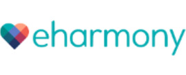 Eharmony brand logo for reviews of dating websites and services