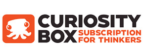 The Curiosity Box brand logo for reviews of online shopping for Office, hobby & party supplies products